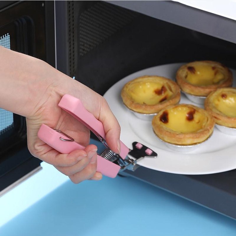 dropship 1pc Stainless Steel Gripper Clip; Bowl Plate Pot Pan Dish Clip; Foldable Anti-scalding Tray-lifter Pot Holder Kitchen Tool