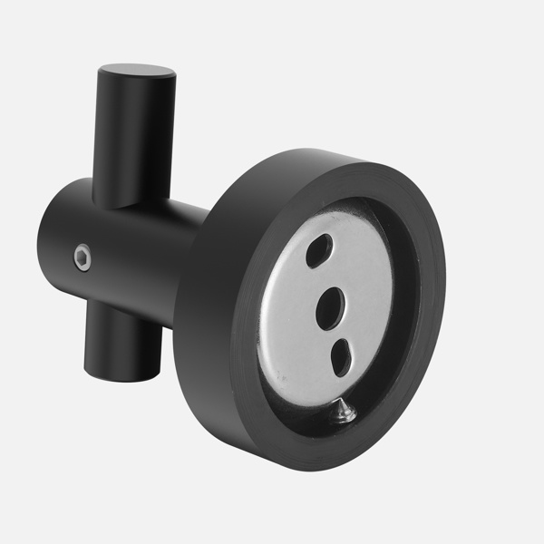 dropship Round Base Wall Hanging Hook with Screws- Matte Black Hook; 2 Pack; for Entry Shoe Cabinet; Wardrobe Bathroom Bedroom Furniture Hardware