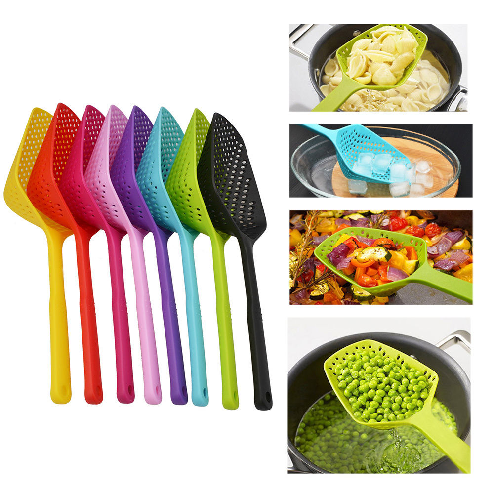 dropship Plastic; No-stick; Ice Shovel; Filter; Long Strainer; Kitchen Colander
