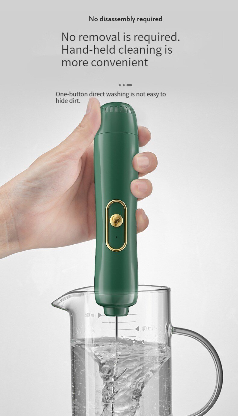 dropship Handheld Electric Milk Frother Egg Beater Maker Kitchen Drink Foamer Mixer Coffee Creamer Whisk Frothy Stirring Tools