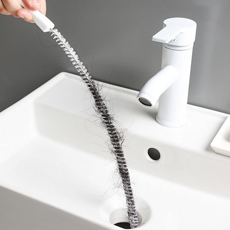 dropship 1pc Sewer Dredging Tool; Sink Drain Overflow Cleaning Brush; Household Sewer Hair Catcher
