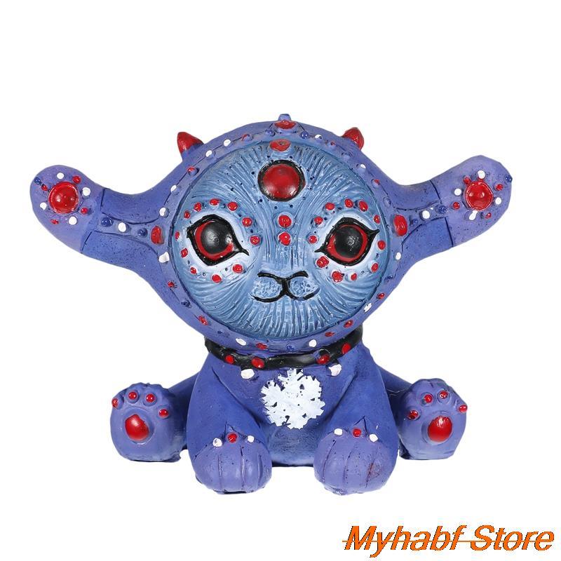 dropship DIY Fairy Elf Resin Statue Model Garden Alien Sculpture Desktop Ornaments Figurine Garden Home Decor Crafts Gifts 10*10*4cm