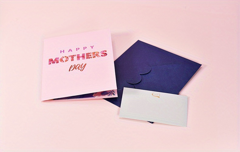 dropship 1pc Creative Happy Mother's Day Greeting Card; 3D Blessing Card Paper Carving Best Mom Ever Thank You Card