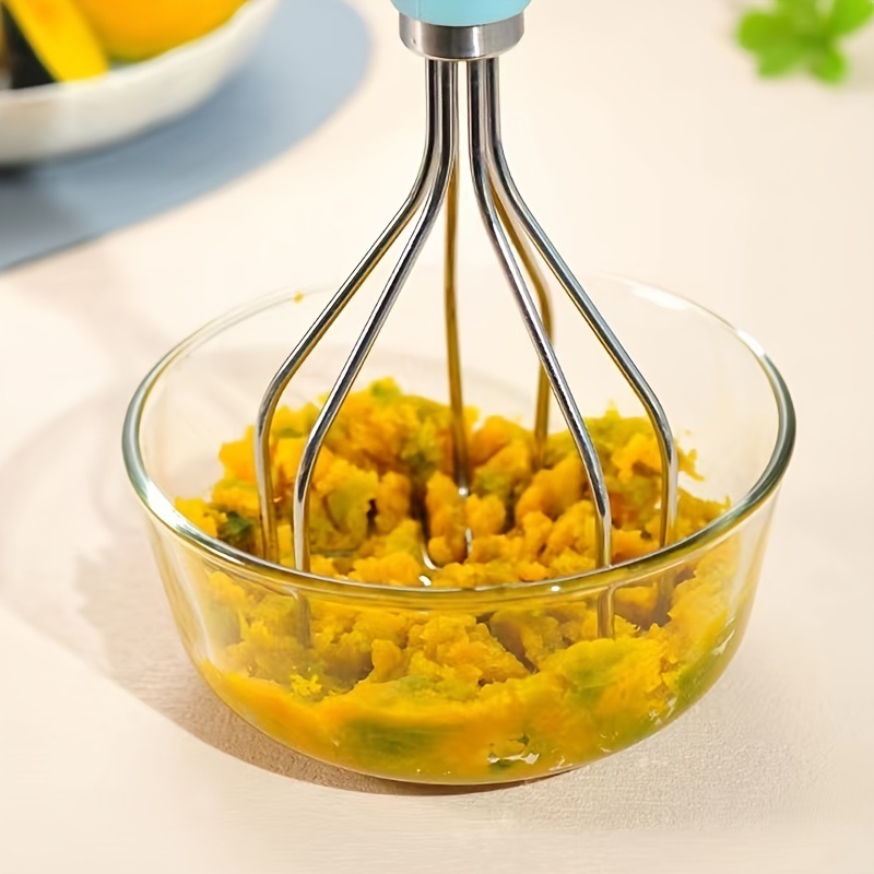 dropship 1pc Potato Masher; Stainless Steel Potato Press; Food & Fruit Pressing Tool