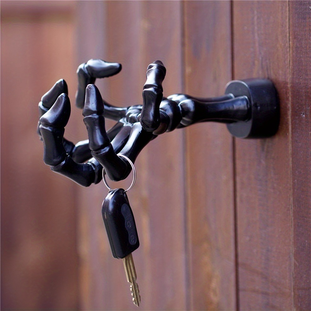 dropship 1pc Gothic Ghost Hand Wall Hook; Demon Hand Sculpture Hook; Wall Hanging Hook; Halloween Decoration Props For Living Room; Home Decor