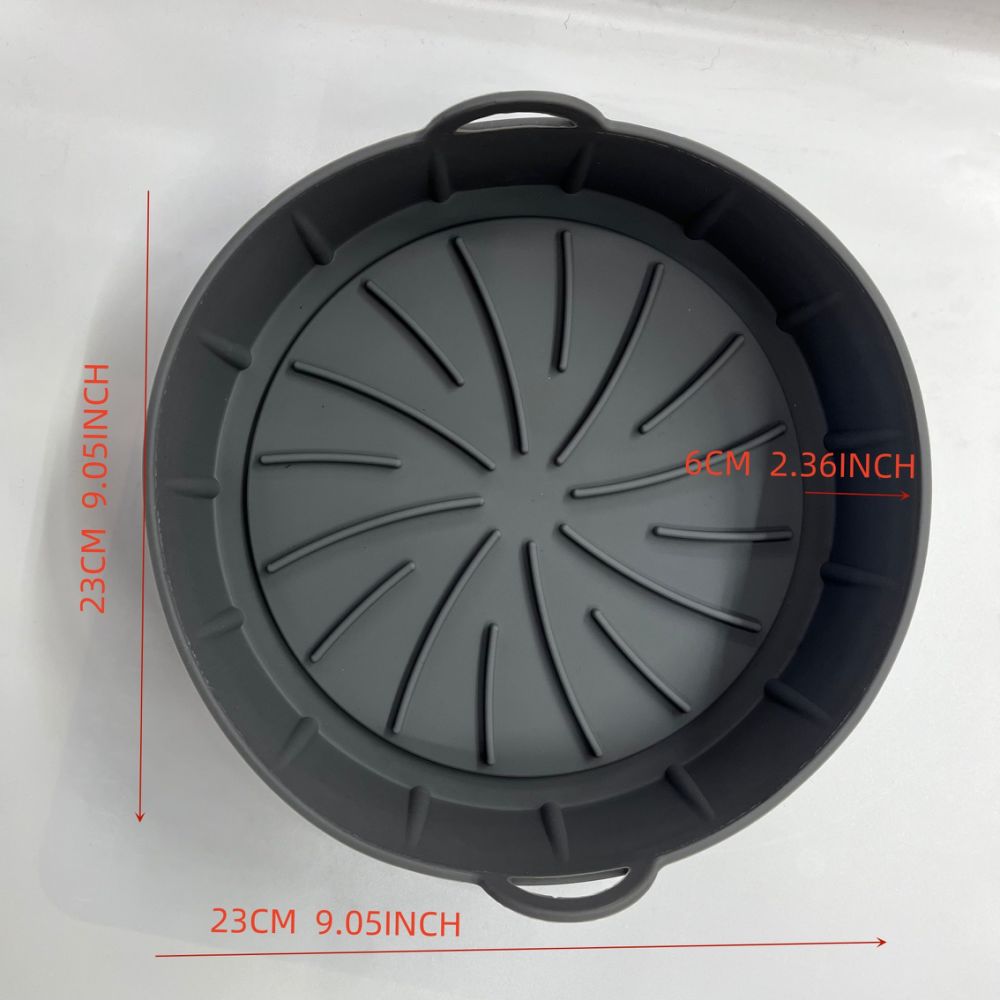 dropship 1pc Round Air Fryer Silicone Pot Silicone Air Fryer Baking Mat Oven Heat Insulation Mat Kitchen Baking Utensils
