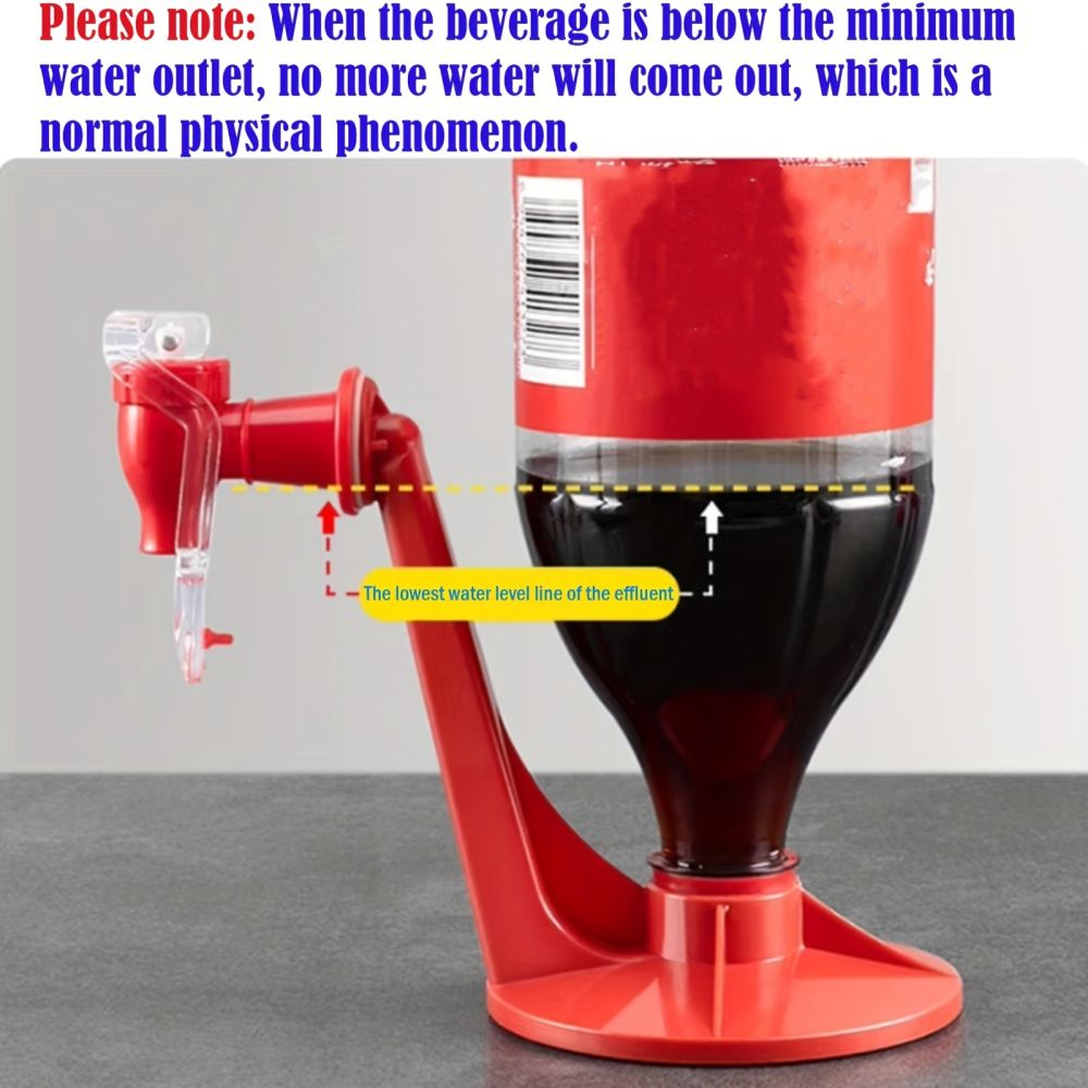 dropship 1pc Creative Saver Soda Dispenser; Bottle Coke Upside Down Drinking Water Dispense Machine; Party Home Bar Accessory