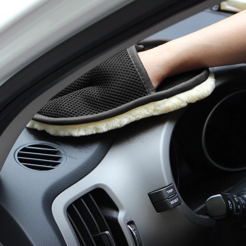 dropship Car Wash Gloves; Car Glass Cleaning Tool