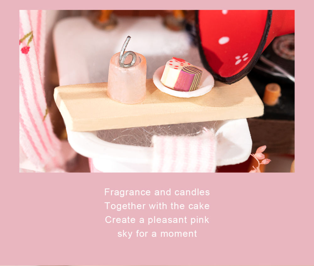 dropship Robotime DIY Taste Life Kitchen Doll House with Furniture Children Adult Miniature Dollhouse Bubble Bath Wooden Kits Toy Gift DS