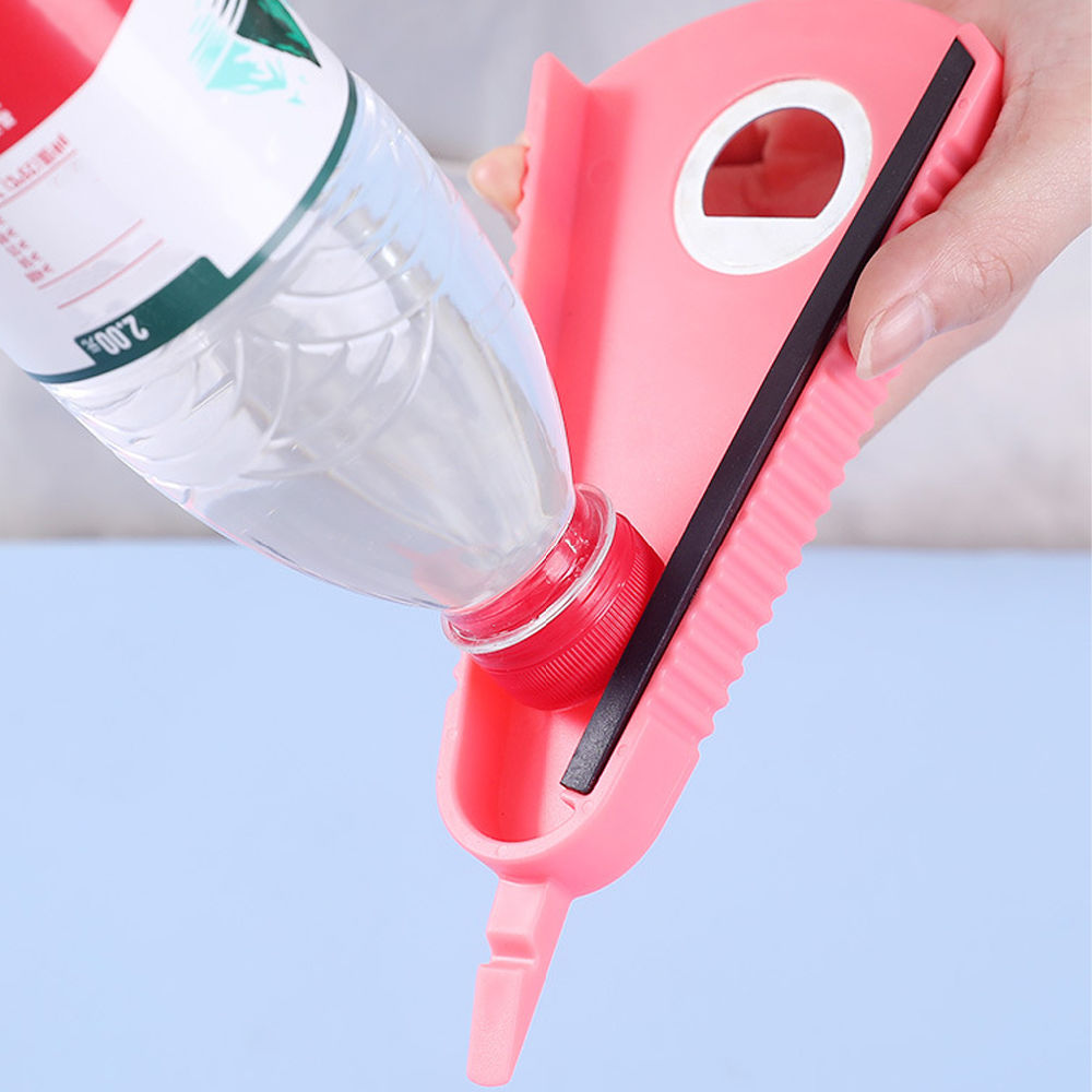 dropship Multi Function Can Opener Non Slip Handle Multi-function Bottle Opener Portable Twist Off Lid Quick Opening for Children Elderly