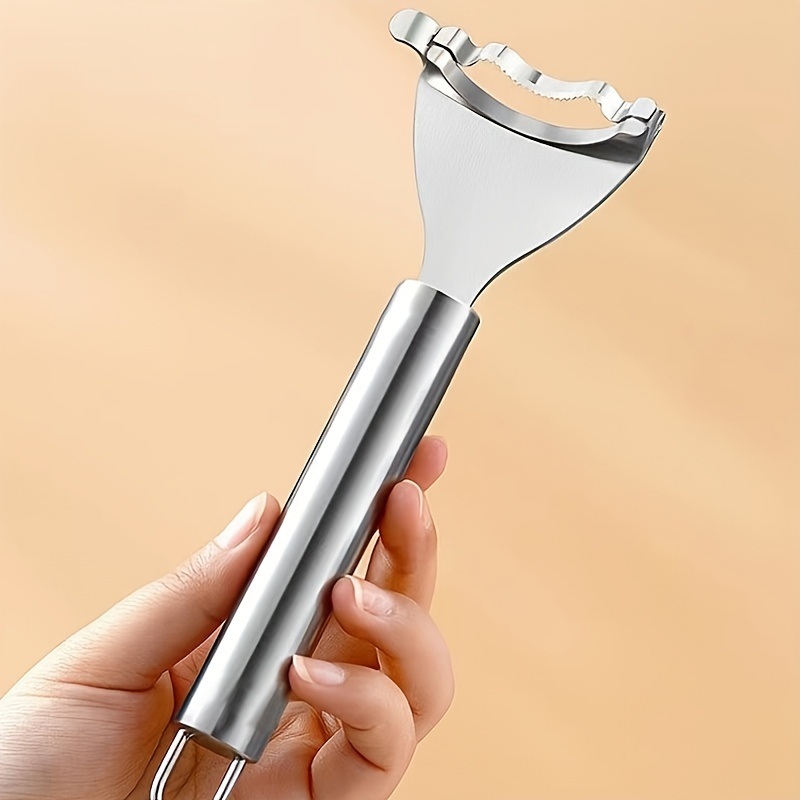 dropship 1pc Stainless Steel Corn Planer; Corn Peeler; Cob Remover Tool With Ergonomic Handle; Kitchen Gadgets