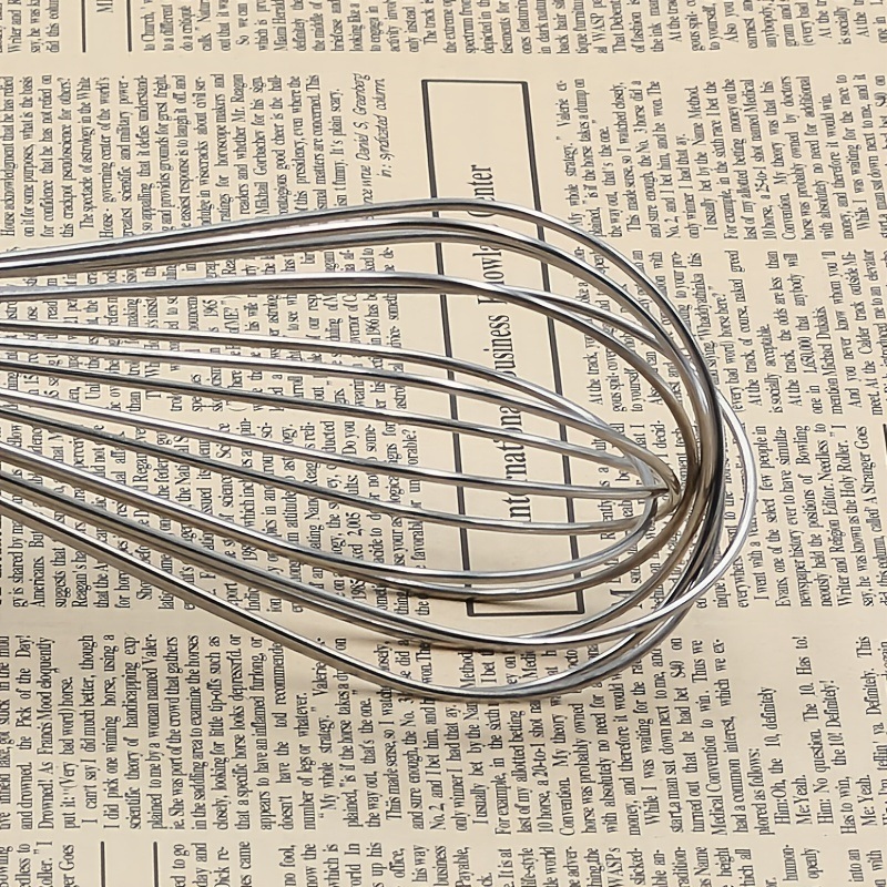 dropship 1pc Stainless Steel Whisk; Cooking Mixer; Whisk For Blending; Beating And Stirring; Enhanced Version Balloon Wire Whisk; Kitchen Gadget; 8in/10in/12in
