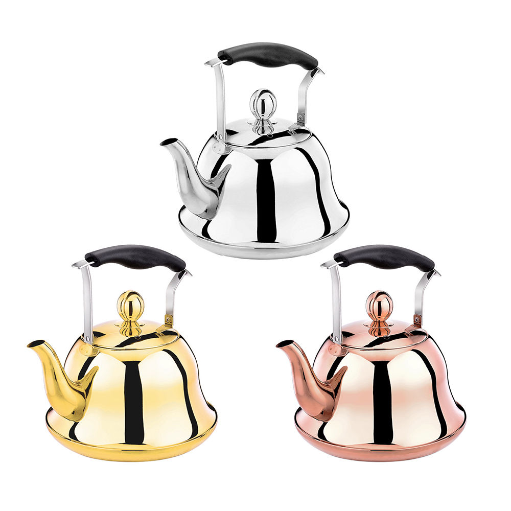 dropship 2L Whistling Kettle For Gas Stove Induction Cooker Stainless Steel Whistling Kettle Tea Kettle Water Bottle Coffee Tea Pot