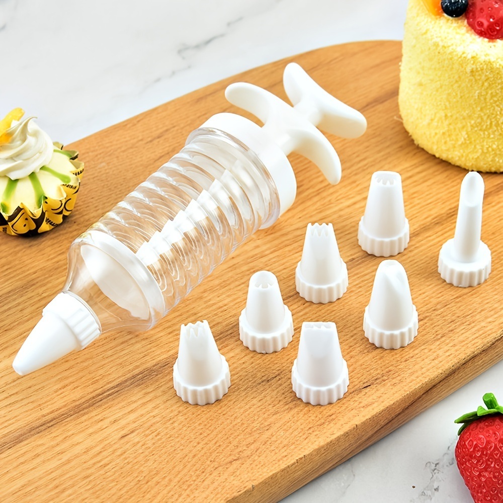 dropship 8pcs Cake Decoration Kit; Cake Decorating Pen With Piping Nozzles; Baking Tools; Kitchen Gadget