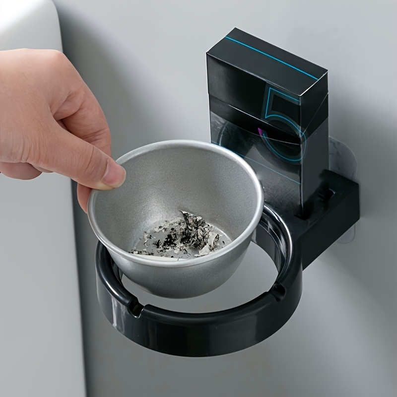 dropship 1pc Wall Mounted Ashtray; Stainless Steel Ashtray
