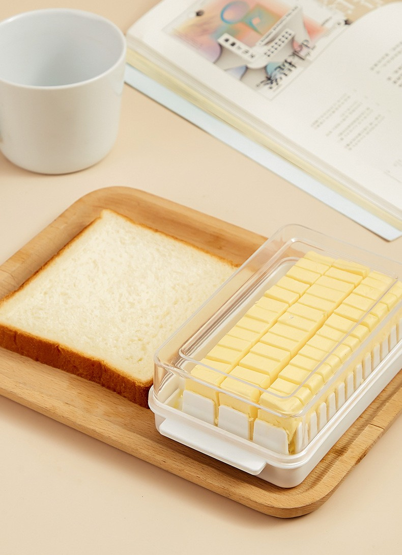 dropship 1pc Butter Preservation Box, Food Preserving Container Box, Dividable Butter Pan With Lid, Sealing Butter Pan, Kitchen Gift