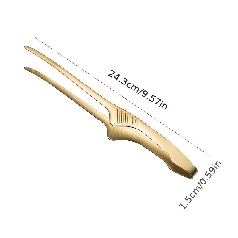 dropship 1pc Barbecue Clip Stainless Steel Food Clip; Baking Bread Clip; Hotel Restaurant Squeegee Clip