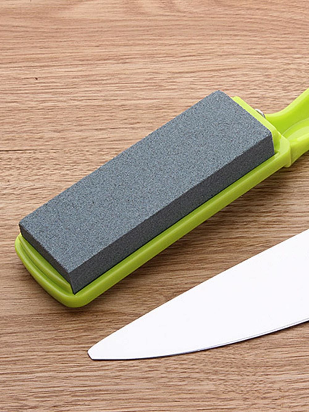 dropship 1pc Knife Sharpener With Handle; Sharpening Kitchen Tool; Household Labor-saving Sharpener