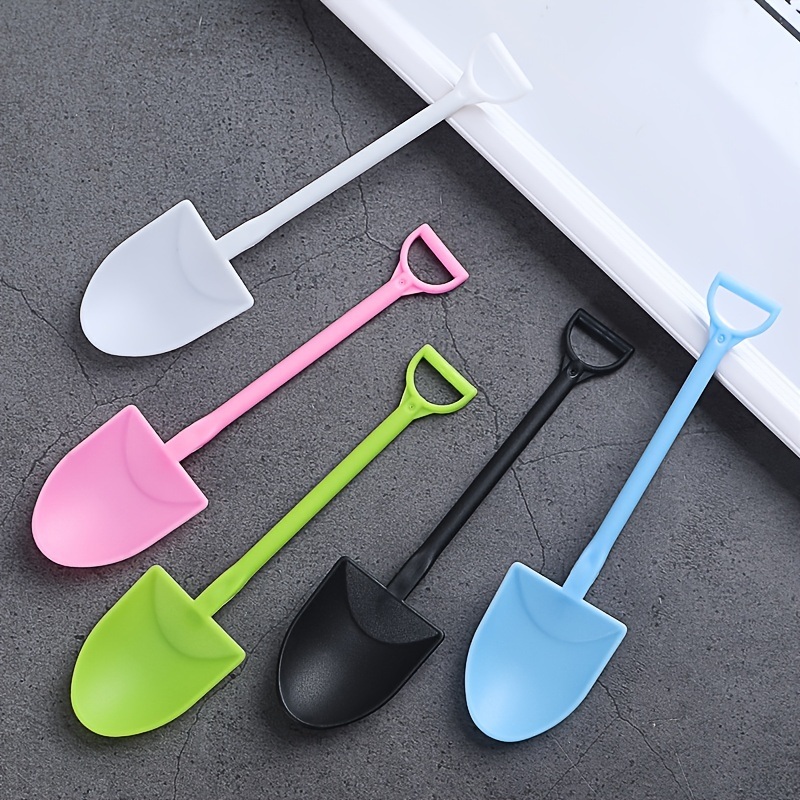 dropship 100pcs Disposable Spoon; Plastic Ice Cream Cake Cheese Dessert Spoon; Pudding Shovel Yogurt Spoon