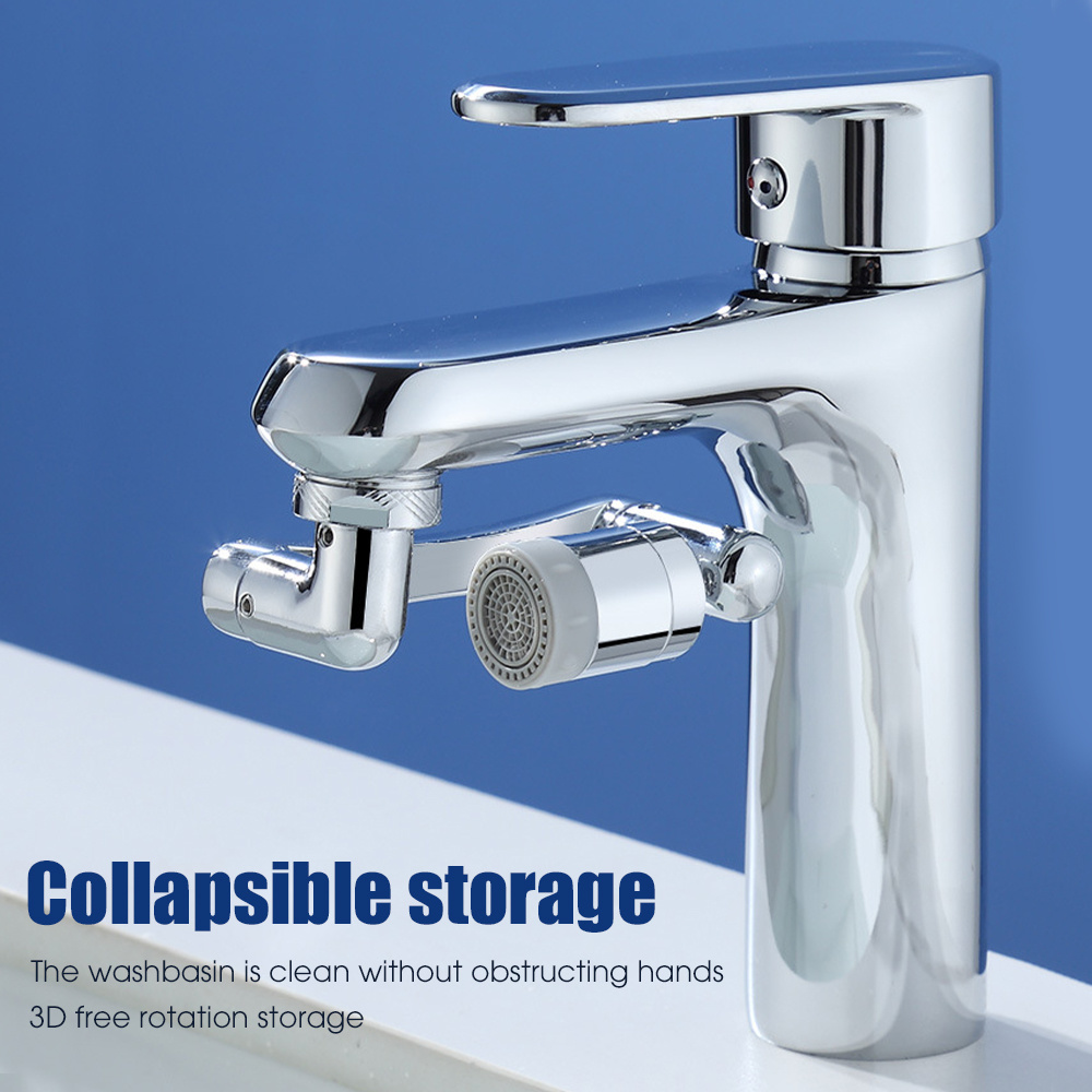 dropship 1080° Rotatable Filter Faucet Spray Head Wash Basin Faucet Extender Adapter Anti-Splash Kitchen Tap Extend Bathroom Accessories