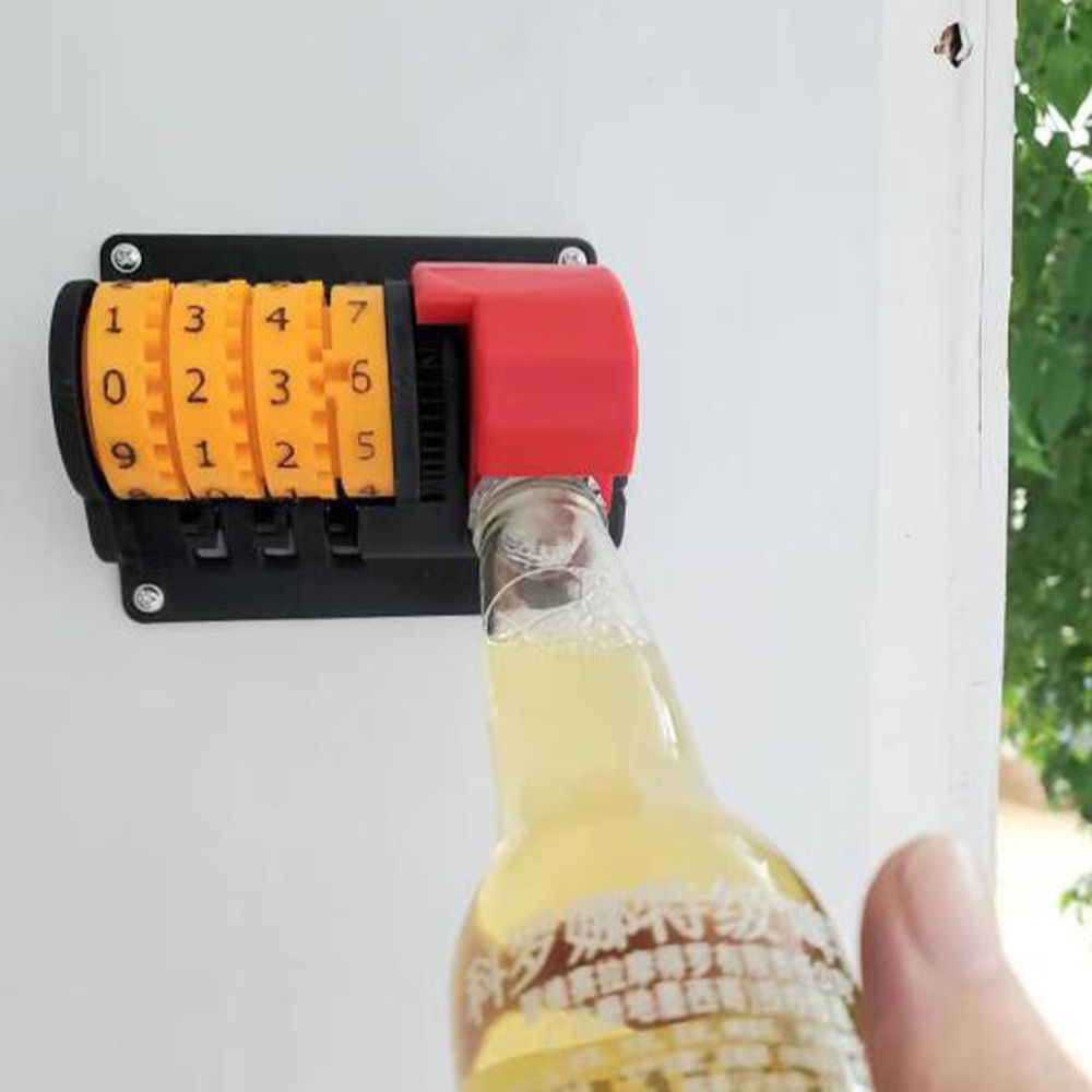 dropship Creative Counter Bottle Opener Wall Mounted Beer Can Opener with Precise Numbers for Kitchen Club Bar Restaurant Drinking Gadget
