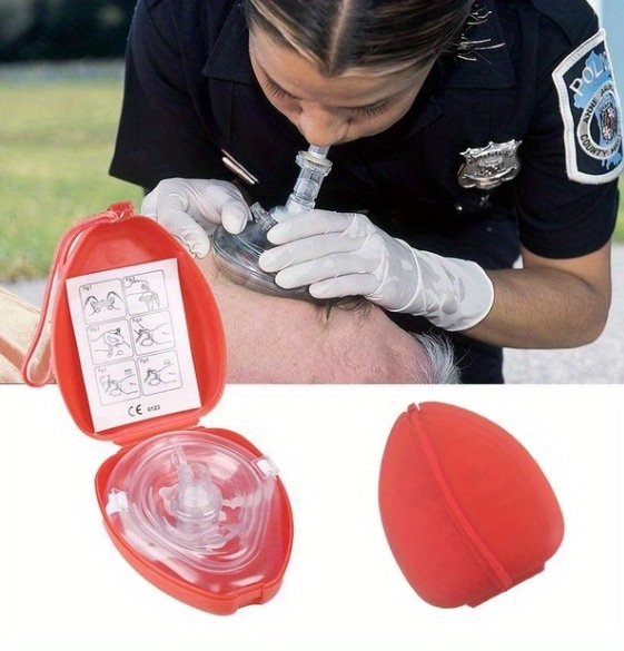 dropship CPR Mask Mouth To Mouth Simple Artificial Respirator Mask, Resuscitation First Aid Mask