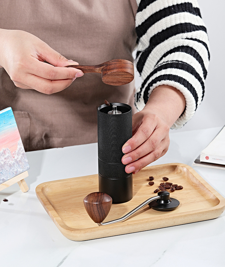 dropship Portable Manual Coffee Bean Grinder High Quality CNC Stainless Precision Steel Core Bean Crusher Kitchen Supplies