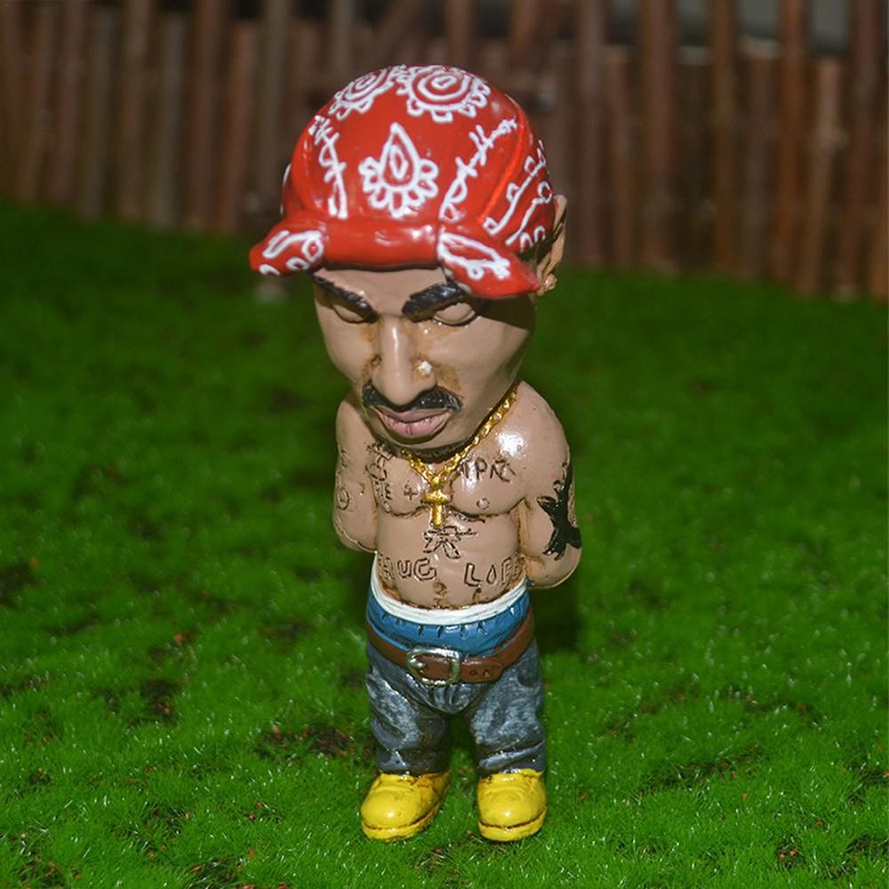 dropship Gift for Hip Hop Lover Figurines Alkyne Legend Commemorative Resin Figurines Ornament Handmade The Late Rap Music Star Sculpture