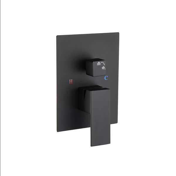 dropship Matte Black Shower Set System Bathroom Luxury Rain Mixer Shower Combo