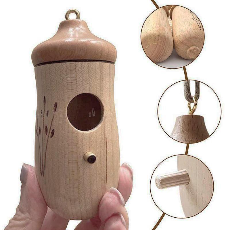 dropship Fashion Outside Wooden Hummingbird House Hanging Swing Hummingbird for Wren Swallow Sparrow Houses Hummingbird