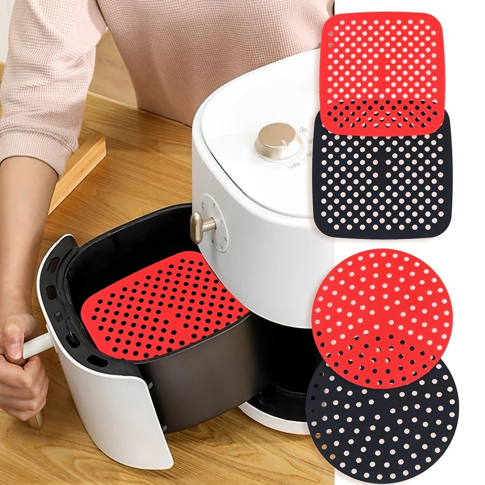 dropship 1pc 7.5in/8in/9in Air Fryer Liner Silicone Air Fryer Mat
