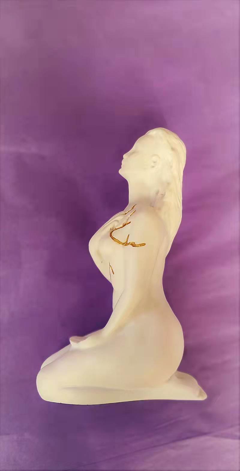 dropship Smurfs Self Healing Series Salvation Goddess Sculpture Resin Crafts Home Courtyard Decoration Car Gifts