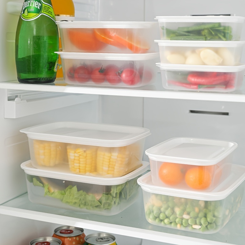 dropship 3pcs Fresh-keeping Box; Sealed Box; Refrigerator Storage Box; Fruit And Vegetable Food Finishing Storage Box; Kitchen Supplies