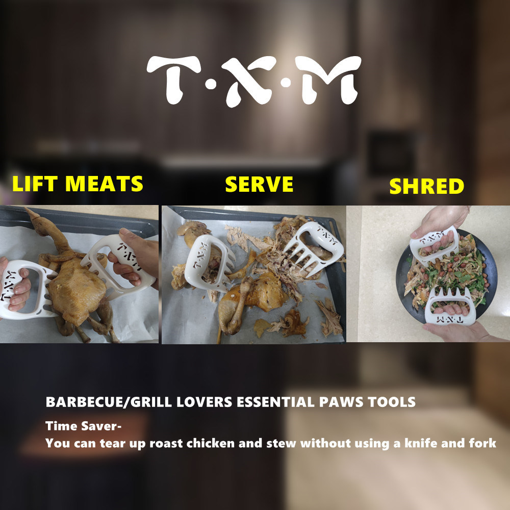 dropship TXM Meat Claws for Shredding Barbecue Claws for Pulled Pork Grill Smoker Meat Paw Claw BBQ Claws Shredding Smoker Cooking Tool
