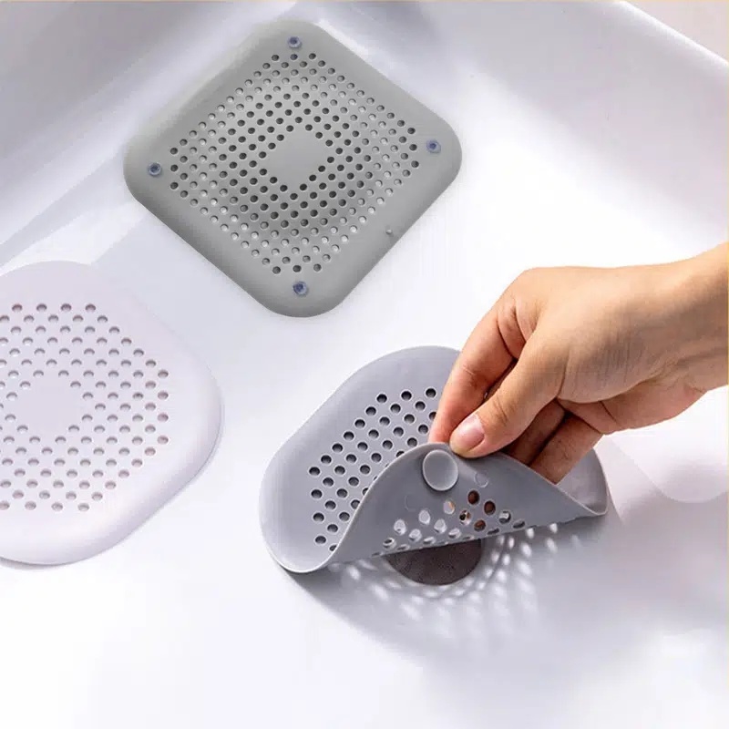dropship 1pc Square Drain Hair Catcher, Hair Filter With Suction Cup, Sink Anti-Clog Filters, Tub Shower Floor Drain Plugs, Easy To Install, Suit For Bathroom, Bathtub, Kitchen, Bathroom Accessories