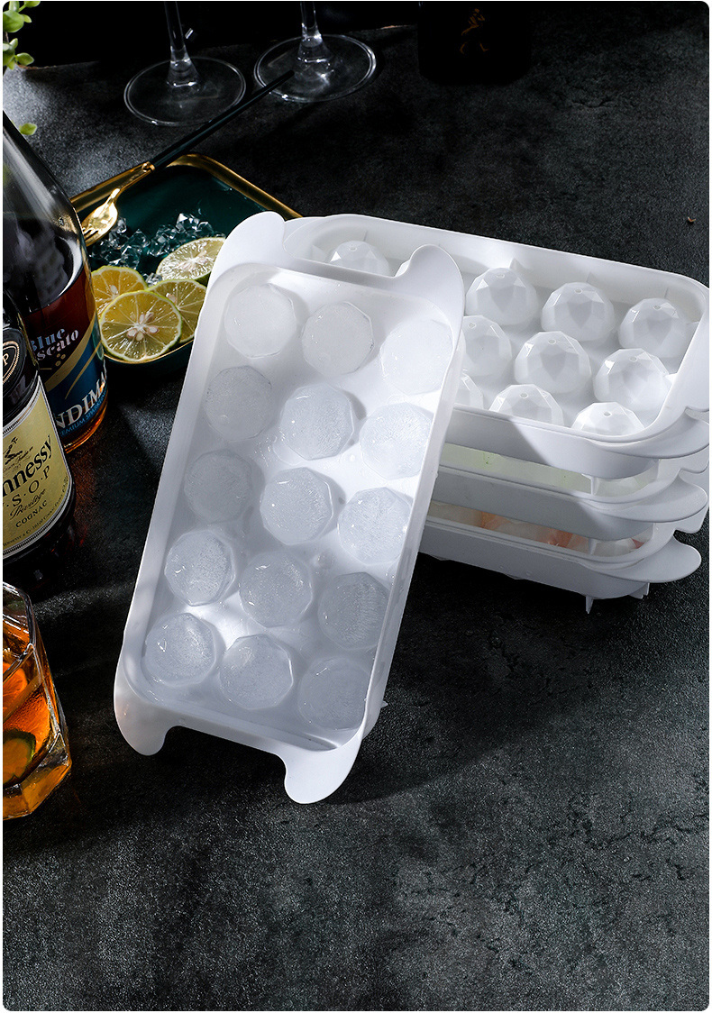 dropship 1pc Homemade Ice Cube Ice Ball Mold Household Ice Tray With Cover Frozen Ice Cube Mold
