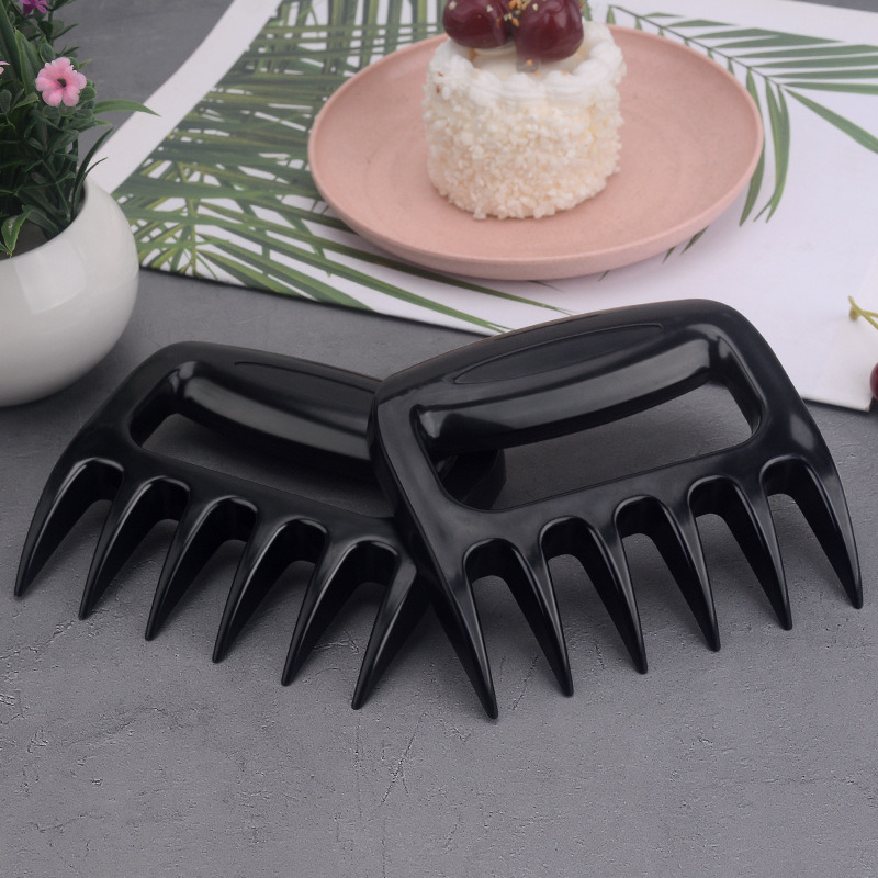 dropship A pair of Multi-Functional Plastic Bear Claw Meat Shredder Barbecue Meat Shredder Paw BBQ Barbecue Tool Anti-scalding Meat Distributor