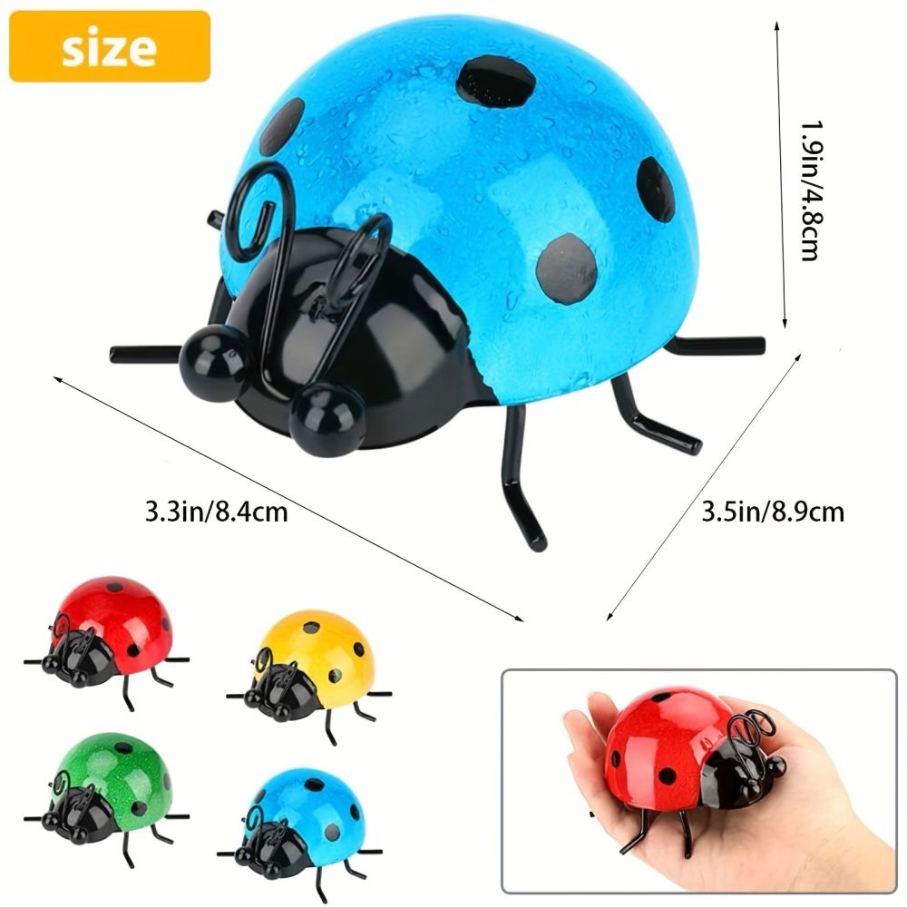 dropship 4pcs; Metal Wall Art; Metal Bumble Bee Wall Decor; 3D Iron Bee Art Sculpture Hanging Wall Decorations For Outdoor Home Garden