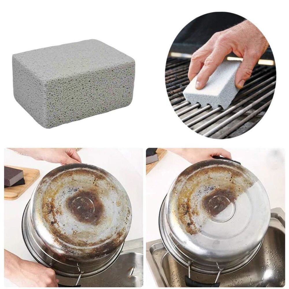 dropship 1pc BBQ Grill Grill Cleaning Brick Block Magic Stone Barbecue Cleaning Brush, Outdoor Camping Picnic, Cookware Barbecue Tool Accessories
