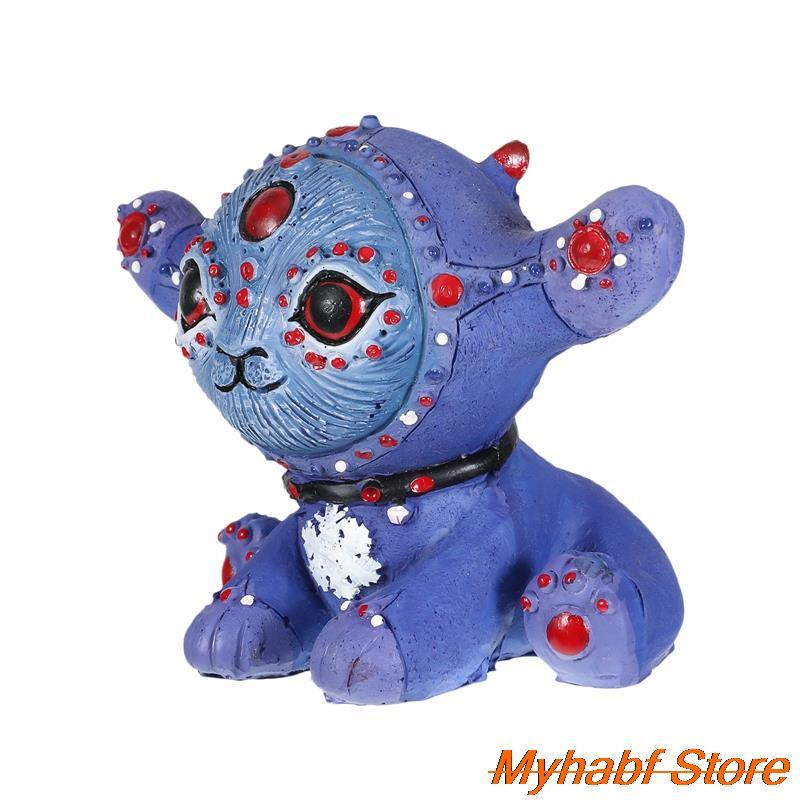 dropship DIY Fairy Elf Resin Statue Model Garden Alien Sculpture Desktop Ornaments Figurine Garden Home Decor Crafts Gifts 10*10*4cm