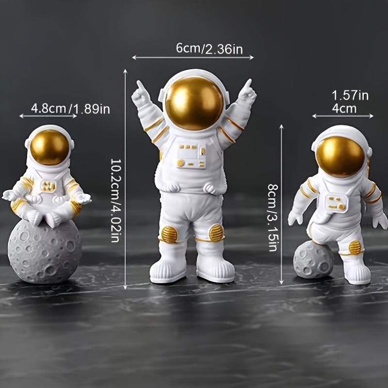 dropship 4pcs Small Creative Astronaut Ornaments; Desktop Ornaments; TV Cabinet Ornaments