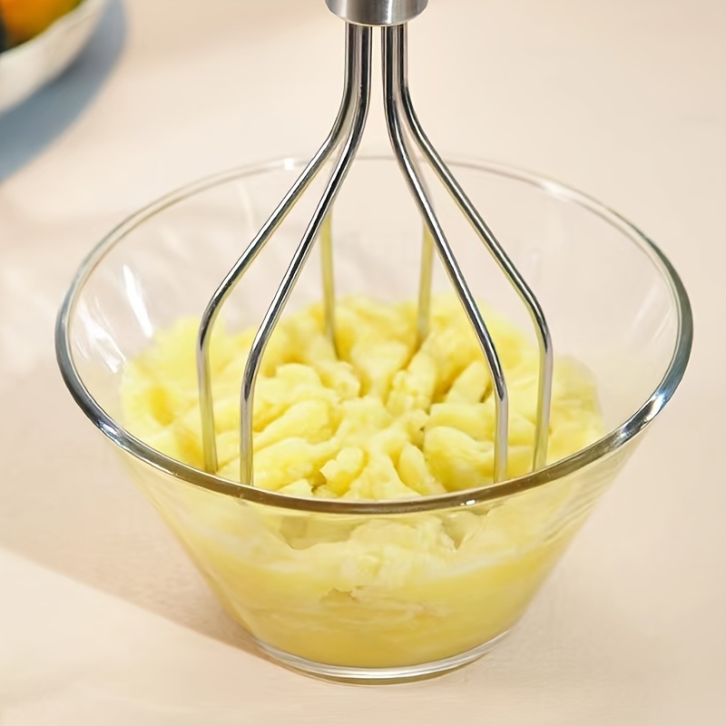 dropship 1pc Potato Masher; Stainless Steel Potato Press; Food & Fruit Pressing Tool