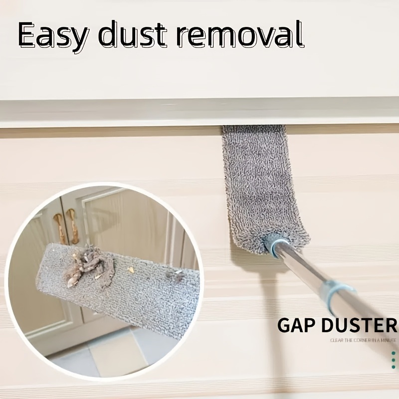 dropship 1pc Dust Cleaner, Microfiber Duster, Retractable Gap Dust Cleaning Artifact, Long Handle Microfiber Brush