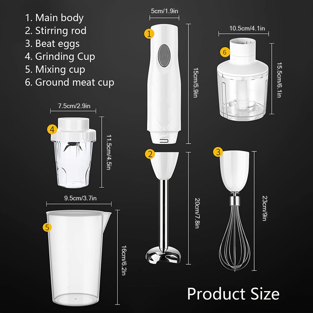 dropship Electric Stirring Rod; Multifunctional Household Small Hand-Held Cooking Machine; Immersion Food Mixer; Food Supplement Machine; Kitchen Tools; For Ground Meat; Grinding