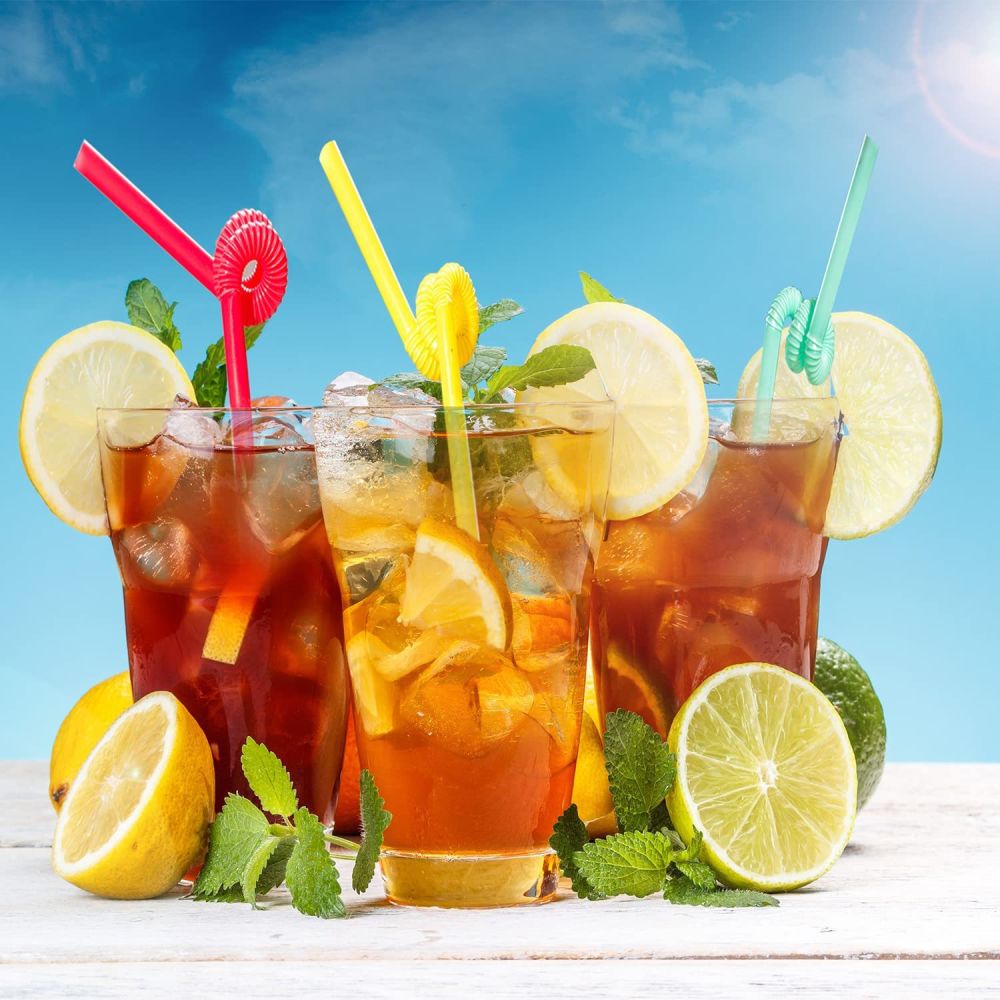 dropship 30pcs/100pcs/125pcs Individually Wrapped Straws; Plastic Straws; Disposable Drinking Straws; Assorted Colors