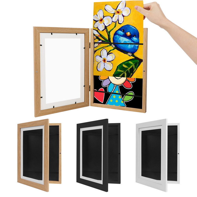 dropship Children Art Frames Magnetic Front Open Changeable Kids Frametory for Poster Photo Drawing Paintings Pictures Display Home Decor