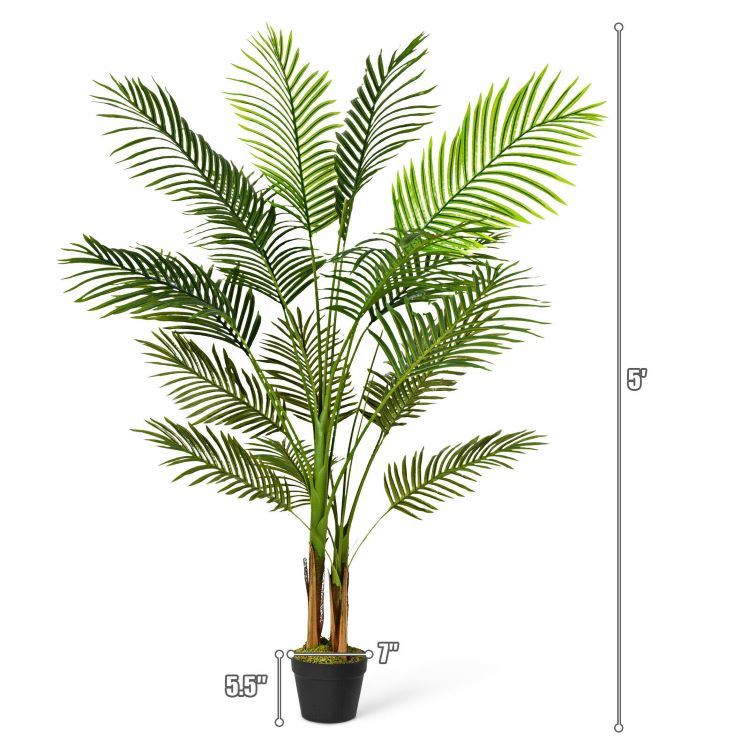 dropship Indoor Outdoor Decorative Accessories Artificial Areca Palm Decorative Silk Tree