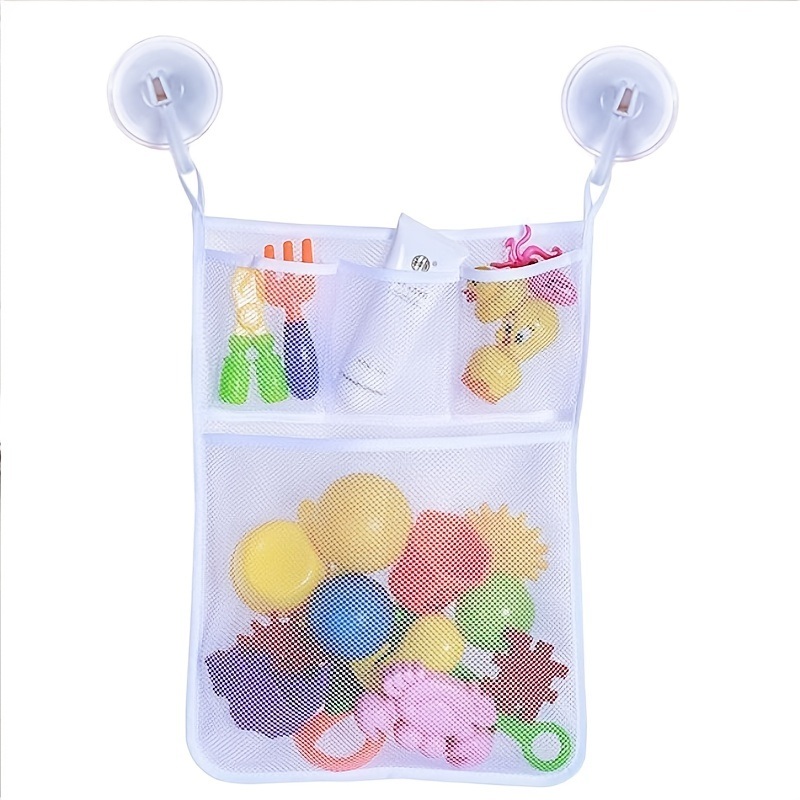 dropship 1pc Bathtub Toy Organizer, Shower Toy Organizer, Bath Toy Bin, Toys Holder For Bathtub, Hanging Bath Toy Organizer Hammock, Bath Tub Organizer, Bathroom Storage Caddy Mesh Net Bathtub Toys Organizer