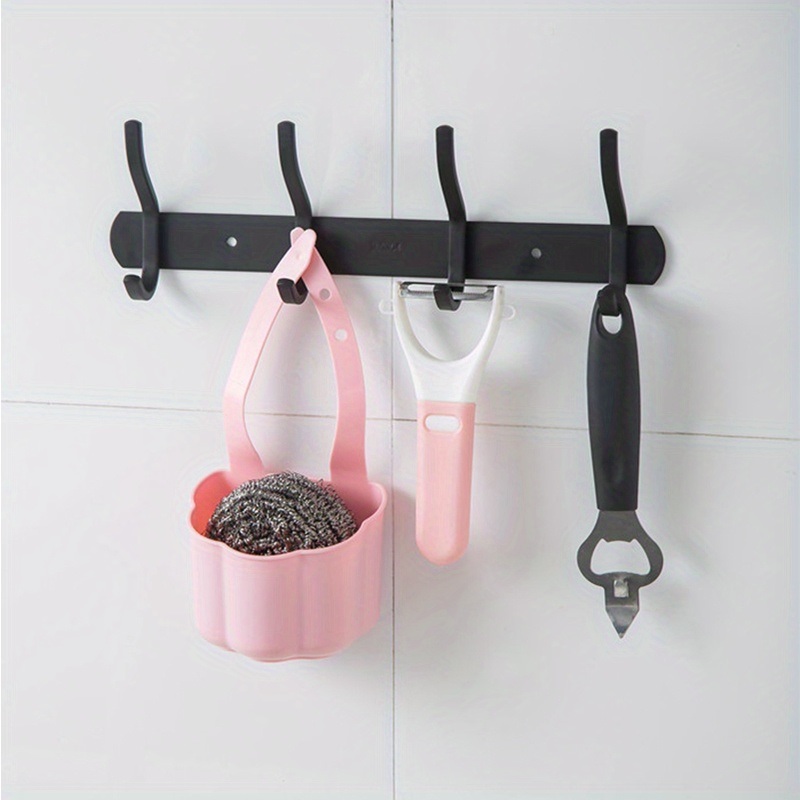 dropship 1pc Kitchen Sink Drain Rack; Soap Sponge Rack; Hanging Storage Basket; Bathroom Adjustable Faucet Rack Kitchen Accessories