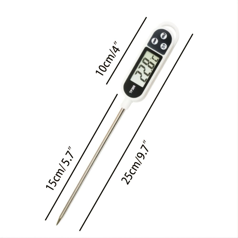 dropship 1pc; -58F°~572F°; 304 Food Grade Stainless Steel; Probe Type Electronic Thermometer